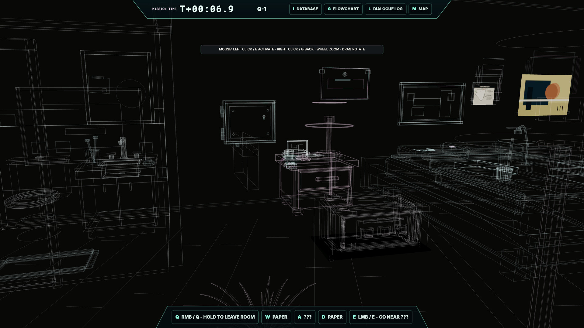 Memory Dive official screenshot of a reconstructed room