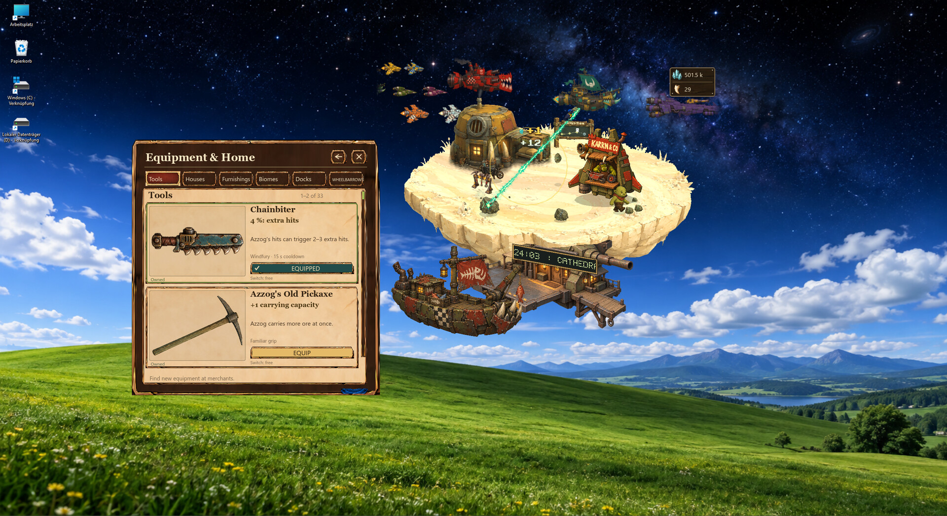 Azzog's Idle Asteroid official game screenshot