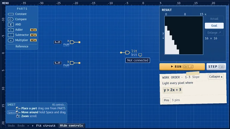 Hello Triangle — actual circuit workbench screenshot