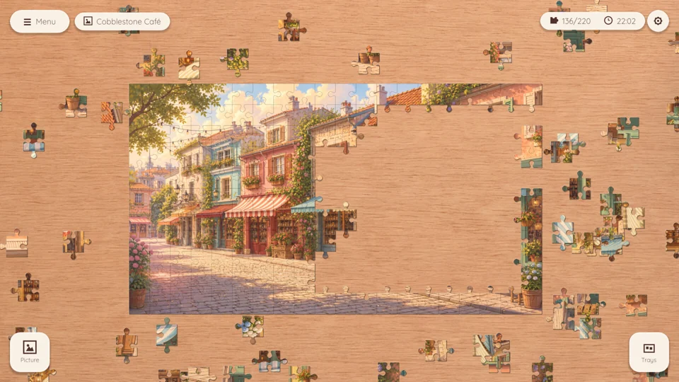 Puzzle Peace — official jigsaw table screenshot
